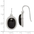 thumbnail image 2 of FB Jewels Sterling Silver Black Agate Dangle Earrings, 2 of 2