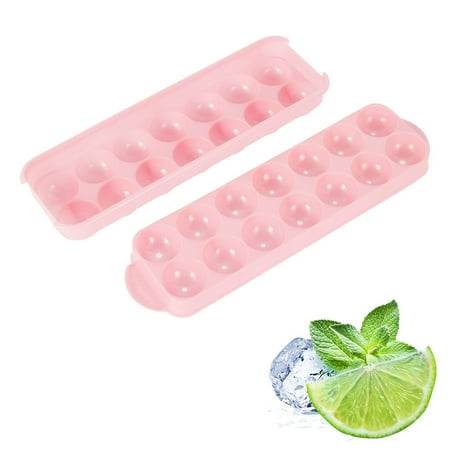 

Adifare Ice Cube Maker Mold Reusable Silicone Ice Cube Tray with Spill- Resistant Removable Lid Ball Ice Moulds for Whiskey Cocktail Drink Wine