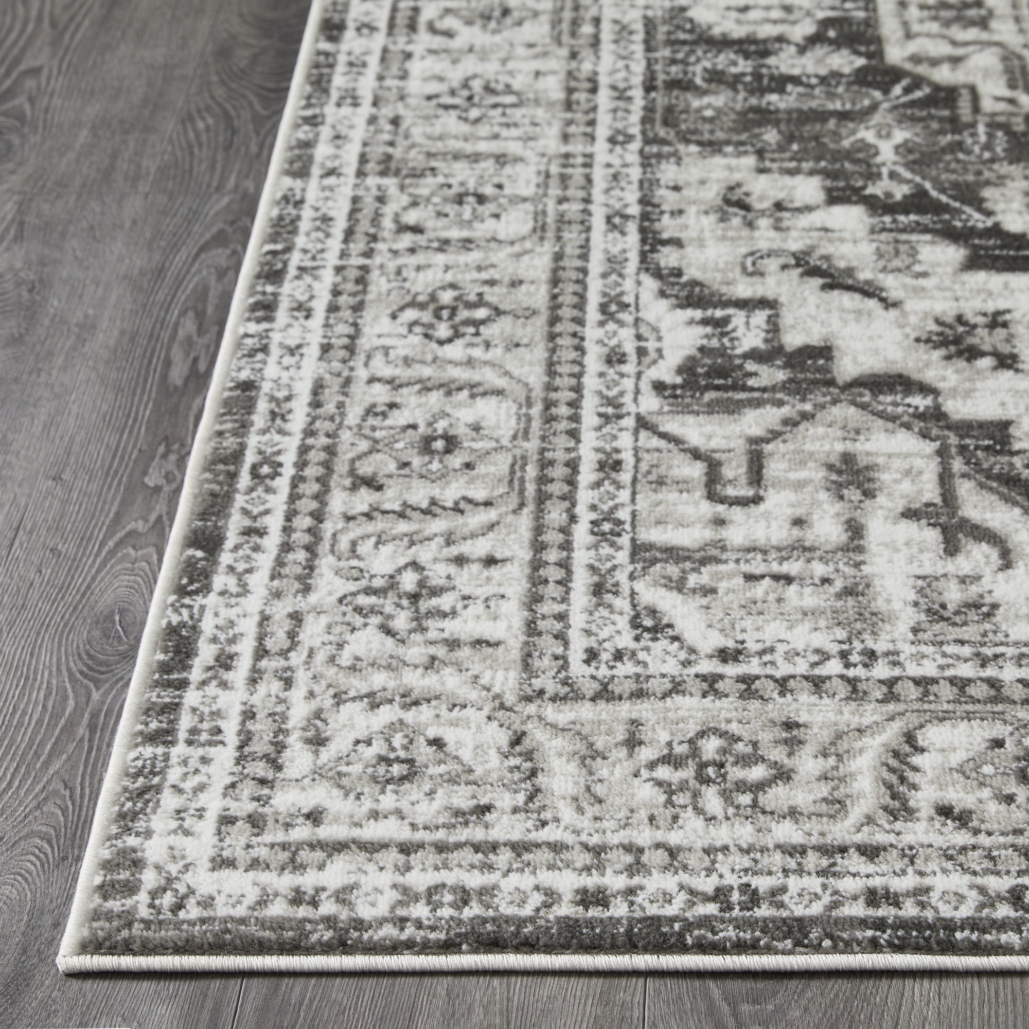 Loomaknoti Rhane Alvner 6' x 9' Dark Grey Oriental Indoor Area Rug