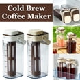 thumbnail image 3 of Cold Brew Coffee Maker with Extended Filter Core, 1L Leakproof Cold Brew Pitcher Mess & Pour For Home System Travel,, 3 of 10
