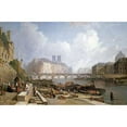 thumbnail image 2 of Stanley, Colet Robert 24x17 Black Modern Framed Museum Art Print Titled - A View of Ile De La Cite, Paris, 2 of 4