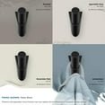 thumbnail image 6 of Amerock Acclivity Contemporary Single Prong Matte Black Wall Hook, 6 of 9