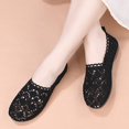 thumbnail image 6 of Fishnet Hollow -On for Women Breathable Casual Summer Footwear with Low Heel & - Outsole, 6 of 9