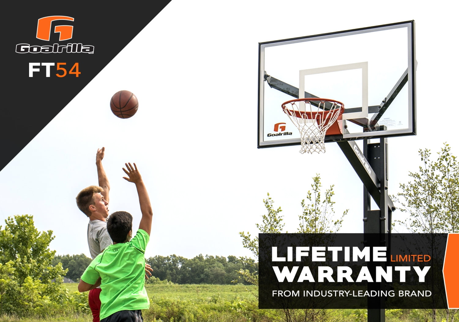 Goalrilla FT54 Basketball Hoop with In-ground Anchor System