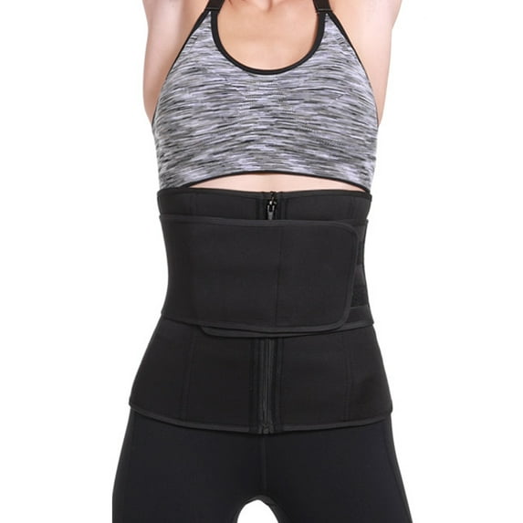 SHAPERIN Neoprene Sauna Waist Trainer Corset Sweat Belt for Women Weight Loss Compression Trimmer Workout Fitness Girdle Body Shaper