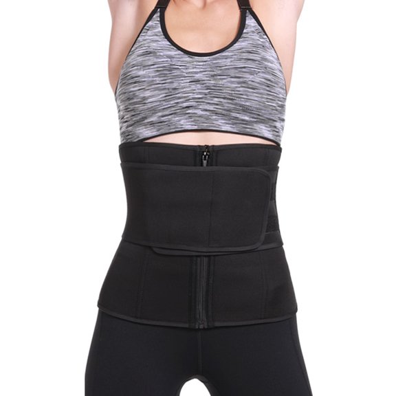 SHAPERIN Neoprene Sauna Waist Trainer Corset Sweat Belt for Women Weight Loss Compression Trimmer Workout Fitness Girdle Body Shaper