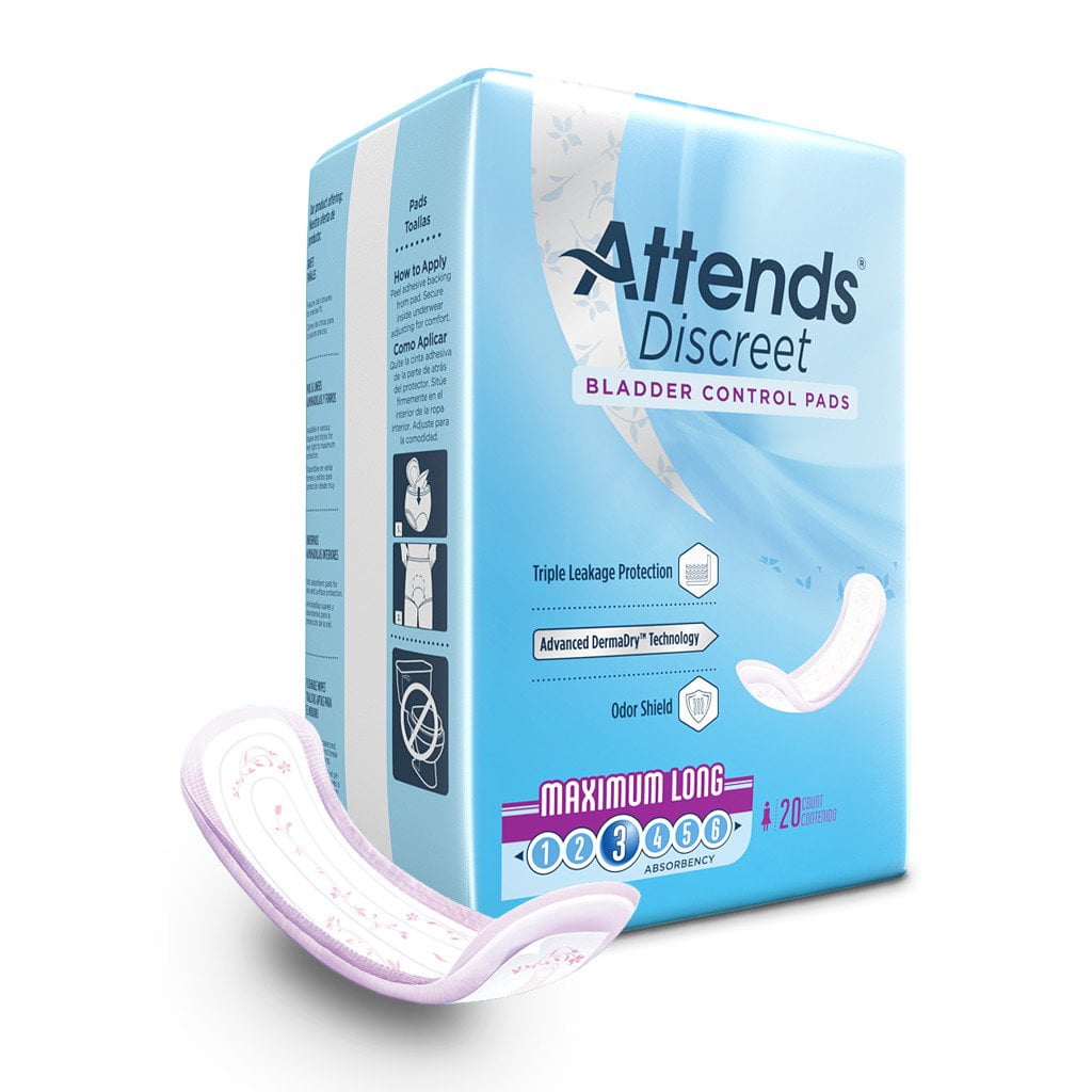 Attends Healthcare Products Bladder Control Pad Attends Discreet 141/2