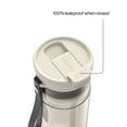 thumbnail image 4 of Contigo DualSip Leakproof Plastic Reusable Water Bottle with Carrying Strap, Cream/Clear, 24 oz, 4 of 7