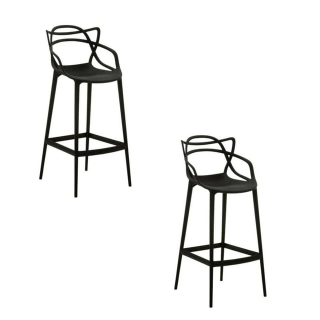 Heavenly Collection Plastic Counter Stool 25" SET OF 2