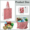 thumbnail image 2 of Cute Strawberry Canvas Tote Bag – Reusable Grocery Bag with Watercolor Red Berry & Kawaii Fruit Print for Strawberry Lovers & Summer Style Fans, 2 of 7