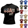 thumbnail image 5 of Men's USA 250th Anniversary Shirt 1776-2026 Patriotic American Flag 250 Years Graphic T-Shirt, 5 of 5