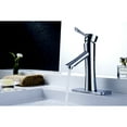 thumbnail image 4 of Saga Series Single Hole Single-Handle Low-Arc Bathroom Faucet in Polished Chrome, 4 of 5