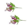 thumbnail image 1 of Matsuzay 2 piezas de flores artificiales no tóxicas para la decoración del hogar y la fiesta de bricolaje: aplicación amplia y baja Flores artificiales Taro+Loto, 1 of 6