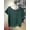 Green, variant on Women's Short Sleeve Loose Casual T-Shirt Tee Tops Twist Knotted Women's Short Sleeve T-Shirt Women's Summer Short Sleeve Solid Casual Loose Linen Tops