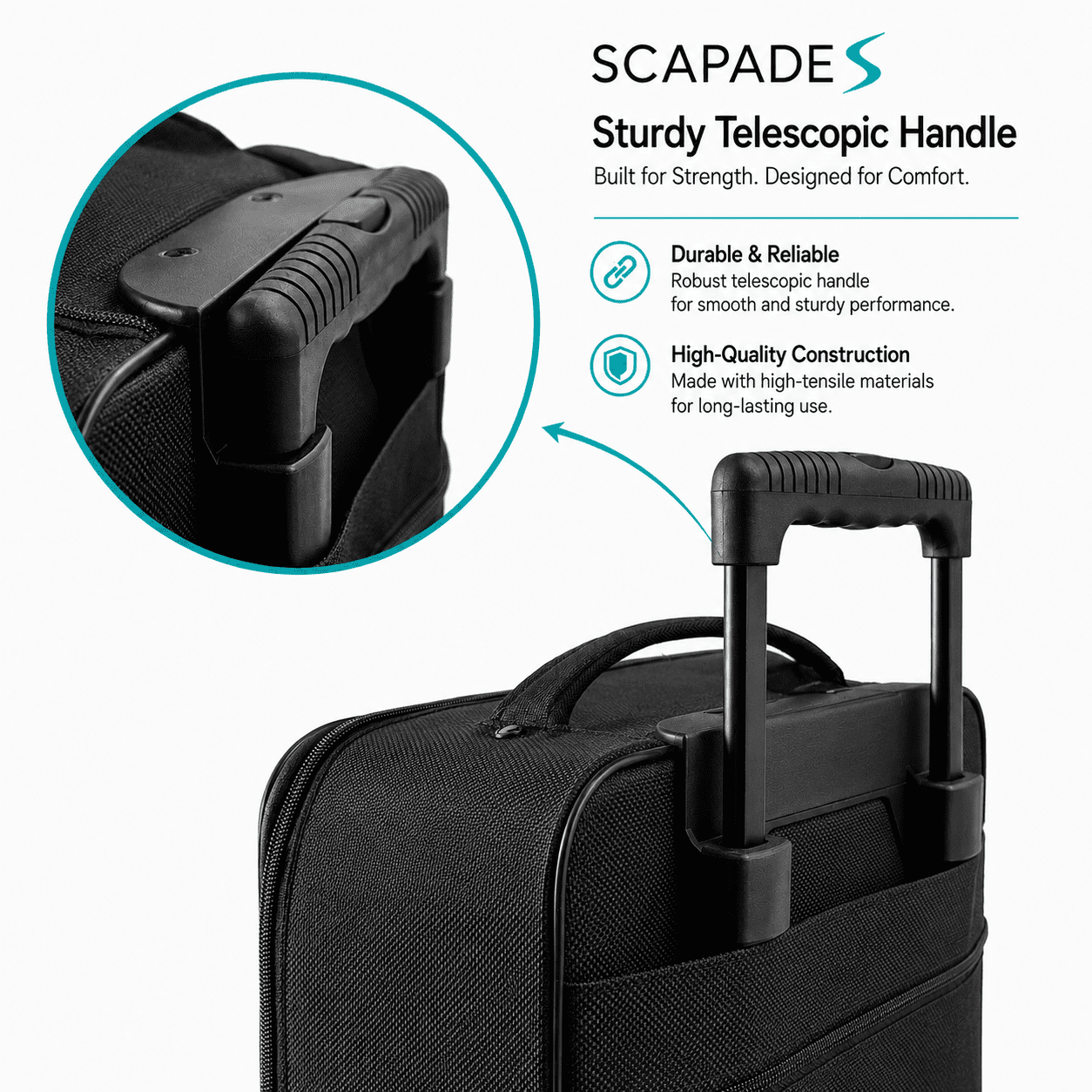 Scapade AirSlim 4-Wheel Super-Lightweight Collapsible Carry-on Suitcase, S-ARFO