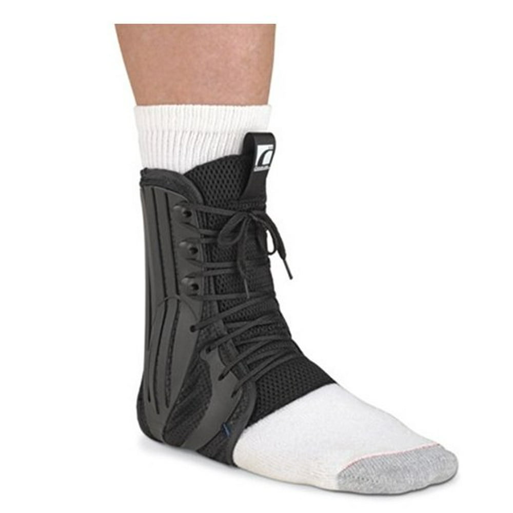Ossur FormFit Black Ankle Brace Small LaceUp for Either Foot Walmart