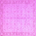 thumbnail image 1 of Ahgly Company Indoor Square Oriental Purple Modern Area Rugs, 8' Square, 1 of 4