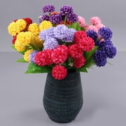 Leke 1 Bunch 9 Heads Silk Hydrangea Artificial Flower White Red Pink Wedding Flowers Bouquet Fake Flowers Party DIY Decoration