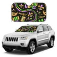 thumbnail image 3 of Bingfone Mardi Gras3 Car Windshield Sunshade,Sun Foldable Sun Shield Sun Visor for Car - Small, 3 of 9