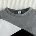 thumbnail image 3 of GYRATEDREAM Toddler Boy Summer Outfits Short Sleeve Patchwork T-shirt Tee Tops Elastic Waistband Shorts Set,Size 1-2 Years, 3 of 6