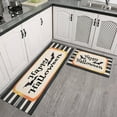 thumbnail image 2 of Halloween Kitchen Mats Sets Of 2 Pumpkin Ghost Kitchen Rugs and Mats for Cooking Outdoor Non-Slip Runner Rug Decorations for Home Dining Room (17x47in+30x17in), 2 of 7