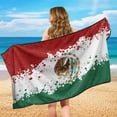 thumbnail image 4 of Garronmavis Mexican Flag Car Seat Towel Cover 1 PC Stain Resistant Front Seat Protector with Storage Bag Easy Installation Universal Fit for Cars SUVs Trucks Sedans Vans, 4 of 9