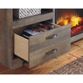 thumbnail image 4 of Signature Design by Ashley Trinell 63" TV Stand in Brown, 4 of 8