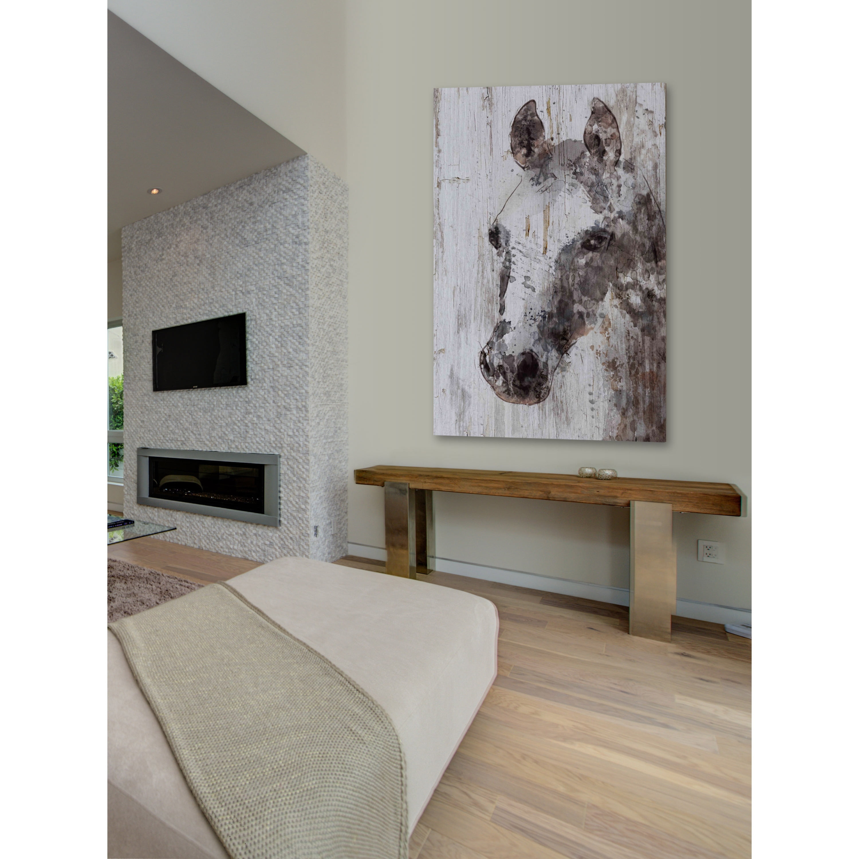 Marmont Hill "Jack Horse" by Irena Orlov Painting Print on Wrapped Canvas