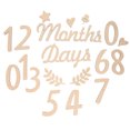 thumbnail image 1 of MasteelfCA 1 Set Baby Wood Monthly Milestone Baby Milestone Numbers Wooden Photo Props, 1 of 7
