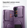 thumbnail image 4 of Suritch Phone Case for Samsung Galaxy S25 with 360° Rotatable Hand Strap Grip, Invisible Kickstand and Slide Camera Cover, Rugged Shockproof Protective Cover, Purple, 4 of 8