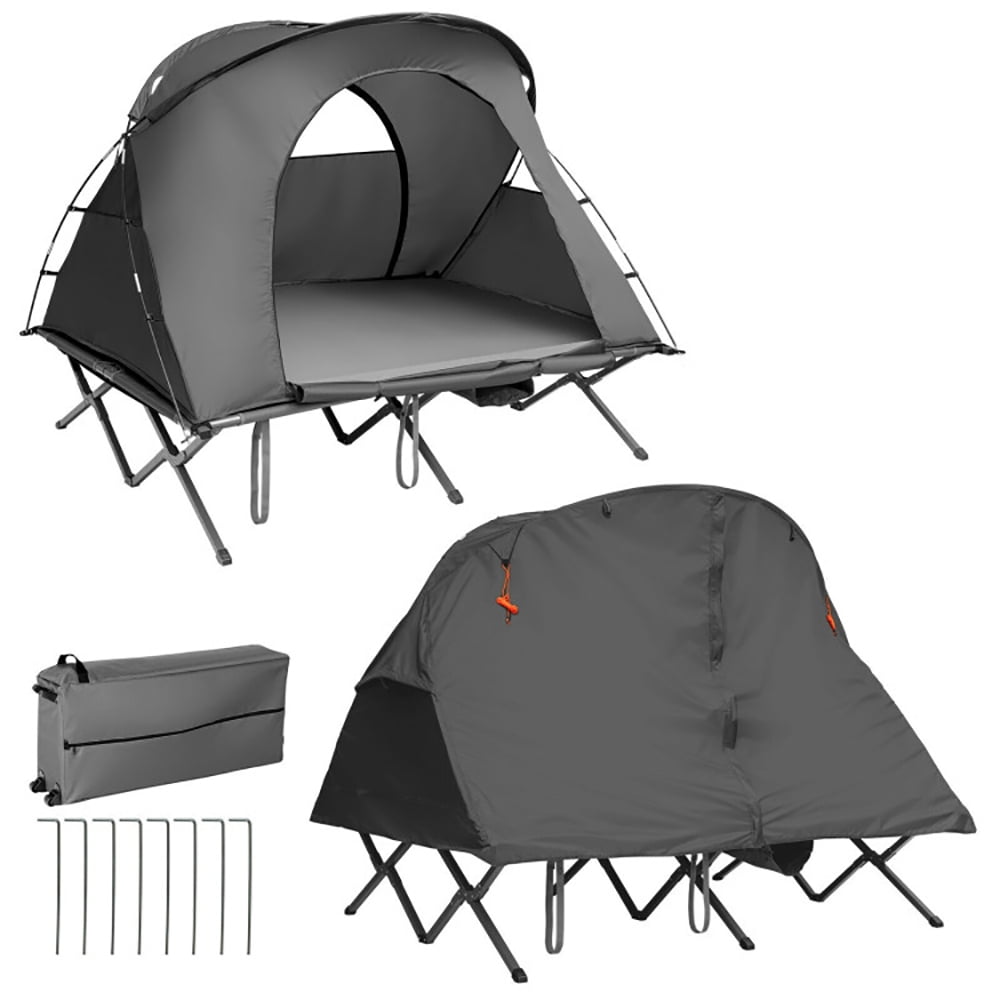 Aimee Lii 2-Person Outdoor Camping Tent with External Cover, Easy Set Up Camping Tents Shelter, Gray