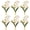 White, variant on Lynono Co.,Ltd 6 Piece Metal Napkin Rings Easy to Clean Dishwasher Safe Delicate Serviette Buckles for Everyday Use and Celebration
