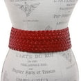 thumbnail image 3 of Women's 3 1/4" Wide Tapered Braided Woven High Waist Leather Belt, 3 of 4