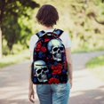 thumbnail image 6 of Lightweight Backpack Skull School Bag Travel Laptop Daypack for Men Women Casual Rucksack, 6 of 6