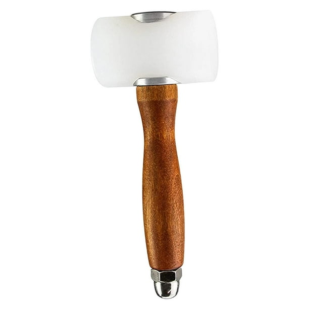 Kit de herramientas para marroquinería, martillo de nailon, mazo resistente para perforar agujeros en cuero. Cabeza en T