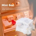 thumbnail image 4 of Linda casa de muñecas cama miniaturas muebles casa de muñecas decoración para casa de muñecas 1/12 Ndcxsfigh libre de BPA, 4 of 6