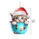 thumbnail image 3 of 1 Adorno Navideño para Árbol de Navidad 2024, Acrílico, para Colgar En El Árbol, Fiestas, Coches, Decoración Del Hogar., 3 of 7