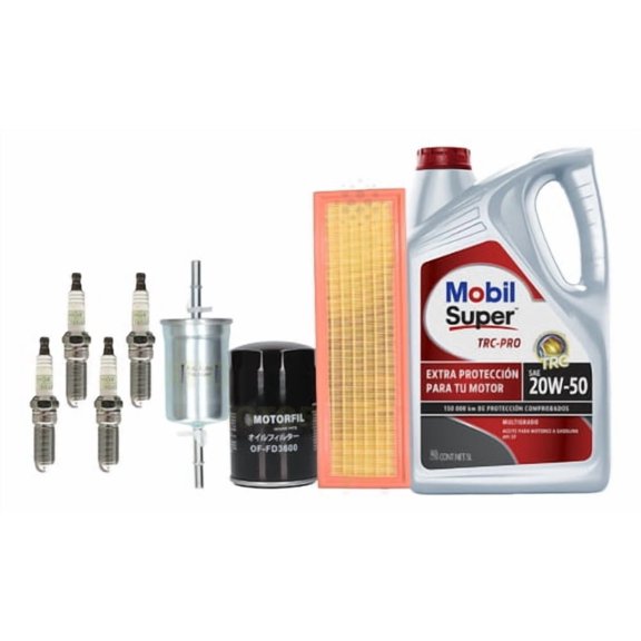 Kit Afinacion Ford Fiesta 2003-2010 1.6 Mobil Bujia Platino