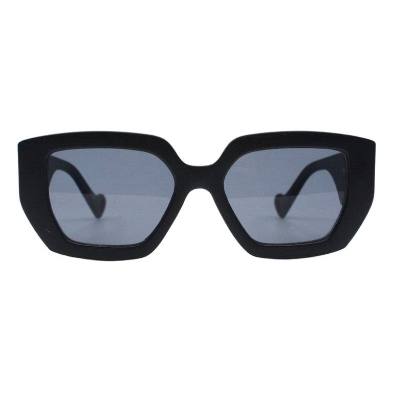 Unisex celeb style sunglasses NYFASHION101 Unisex Celebrity Style Thick Chain Look Acrylic  main image 4