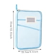 thumbnail image 3 of Mesh Zipper File Bag with Handle Transparent Storage Tote Portable Organizer Pouch for Office Document Supplies, 3 of 5