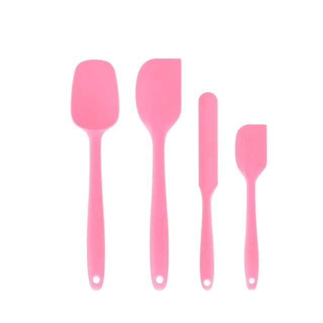 Juego de utensilios de cocina de silicona de 4 piezas: espátula, agitador y raspador for crema