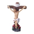 thumbnail image 2 of El crucifijo de Jesús cruza la figura de Jesús, la mesa, la decoración del hogar orando escultura religiosa para el jardín al aire libre gabinete de, 2 of 8
