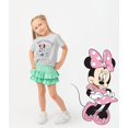 thumbnail image 4 of Disney Minnie Mouse Girls T-Shirt, Toddler and Kids Clothes, Red/Gray/White, 3 Pack, 4 of 8