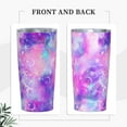 thumbnail image 2 of 20oz Tumbler With Lid And Straw, Galaxy Moon Stars Vacuum Insulated Iced Coffee Mug Reusable Travel Cup Stainless Steel Water Bottle, 2 of 6