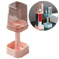 thumbnail image 2 of THLKIF Toothbrush Holder with Cup/Cover, 3 Slots Toothpaste Holder Stand for Bathroom Countertop Plastic Storage Organizer for Toothbrushes, Electric Toothbrushes, 2 of 9