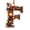 F, variant on JHyouerji Xmas Letter Suncatcher 3 Inch Acrylic Forest Theme Hanging Decor with Gold String for Tree Wreath Window Winter Holiday Home Accent