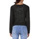 thumbnail image 3 of SUÉTER DE PUNTO CON CUELLO EN V Y MANGAS LARGAS PARA MUJERES INSPIRAR CHIC, CÁRDIGAN CORTO CON DETALLES CALADOS, TALLA XL, NEGRO, 3 of 6