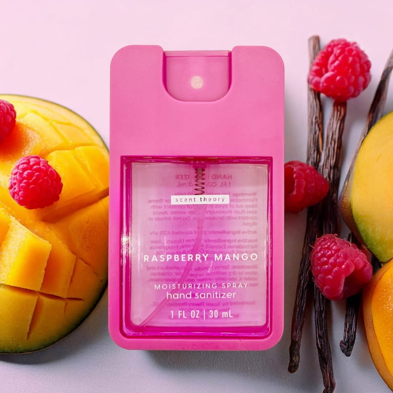 Scent Theory Hand Sanitizer Spray, Raspberry Mango, 1 fl oz