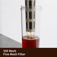 thumbnail image 2 of Portable Cold Brew Coffee Maker 34oz/1L Iced Coffee Maker and Tea Brewer Leak-Proof Removable Fine Mesh Filter Perfect for Outdoor Camping Trip (Dark Grey), 2 of 5
