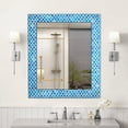 thumbnail image 2 of DecorShore Rectangular Mosaic Wall Mirror - 24 x 30 Inch Decorative Wall Mirror for Living Room and Bathroom, Accent Mirror, Stylish Decorative Mirror, Turquoise Blue Mosaic Décor, 2 of 4